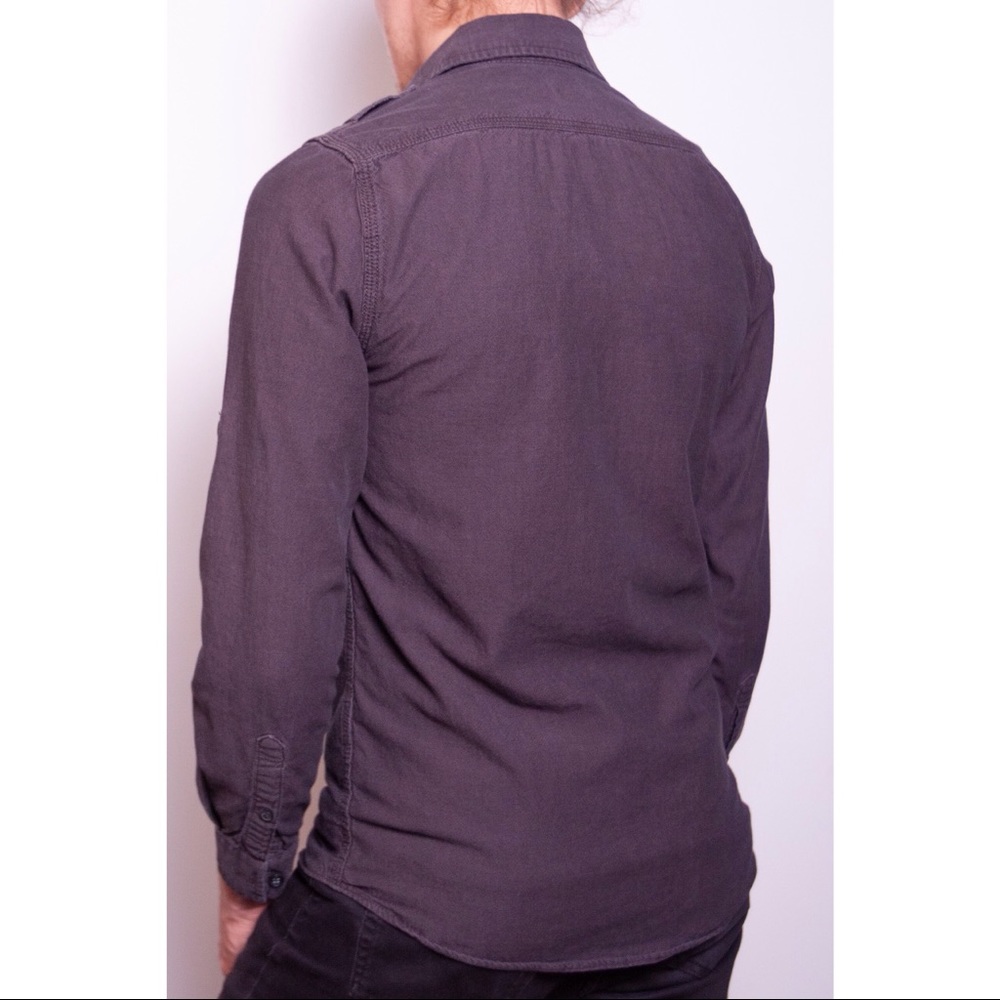 Black H&M button up casual shirt - Picture 3 of 6